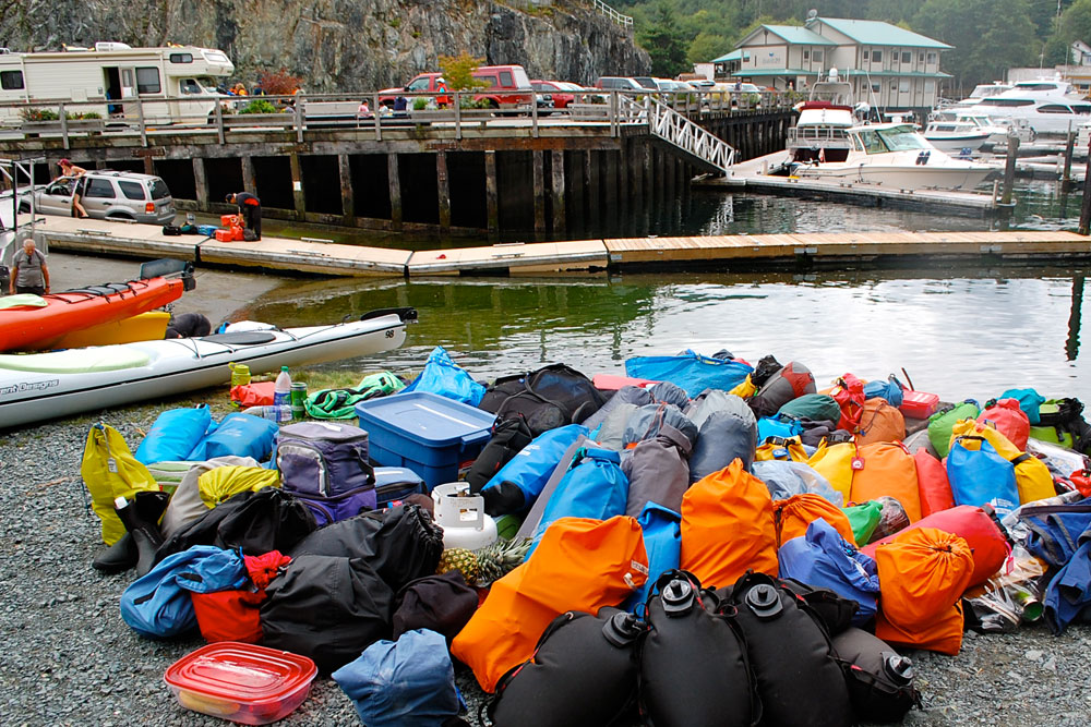 packing for a kayaking trip