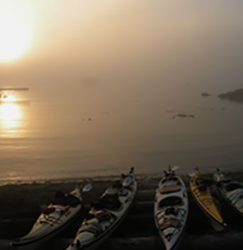 Nuchatlitz Seascape with Kayaks