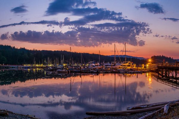 Heriot Bay Inn marina on Quadra Island