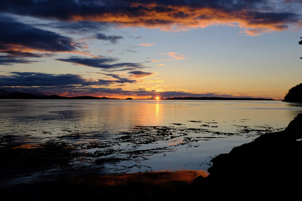 Sunset views of Blackfish Sound.