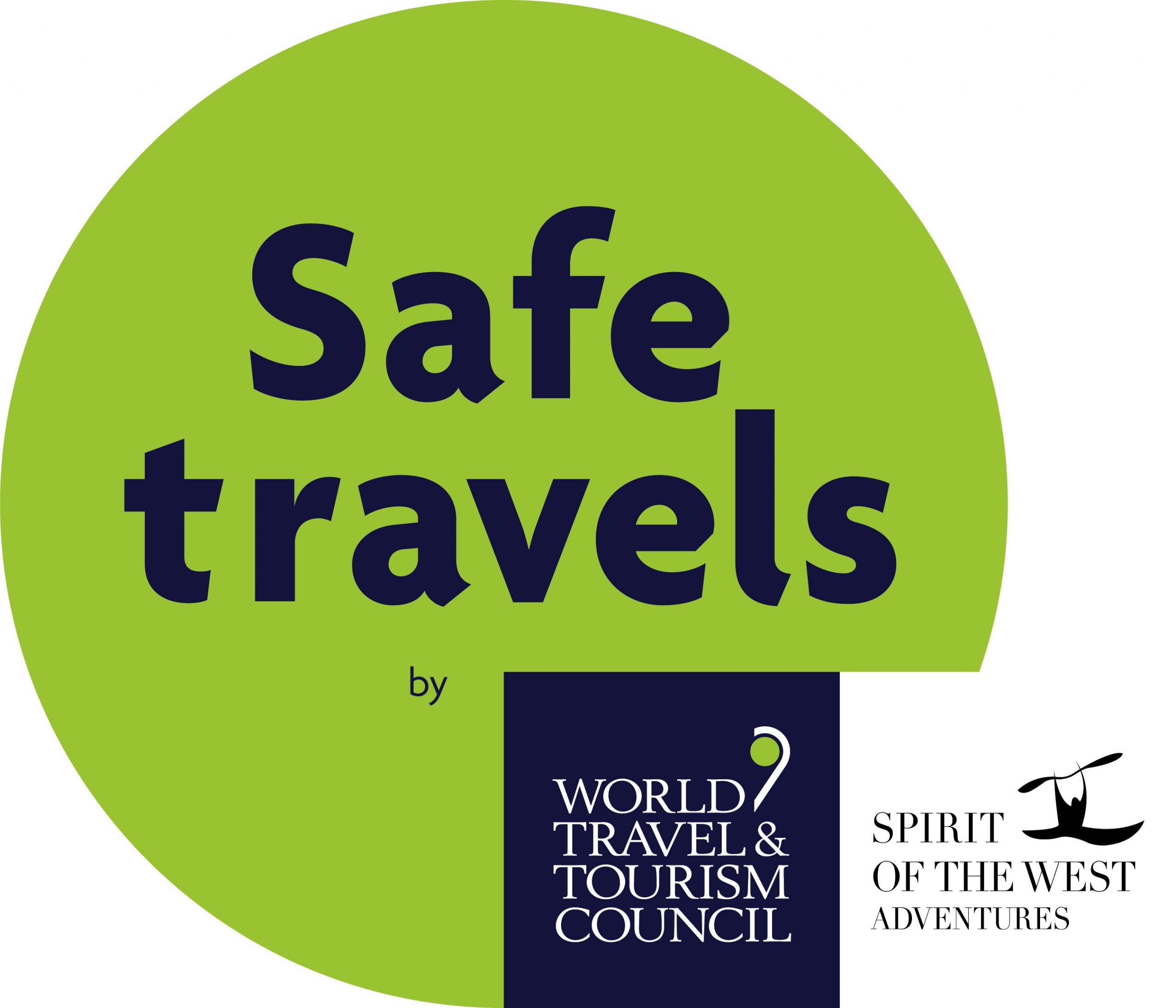 "Safe Travel Stamp" awarded by the World Travel & Tourism Council