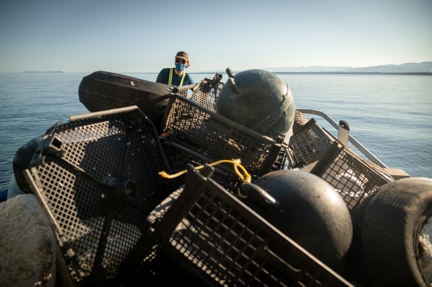 Collected Debris from Discovery Islands