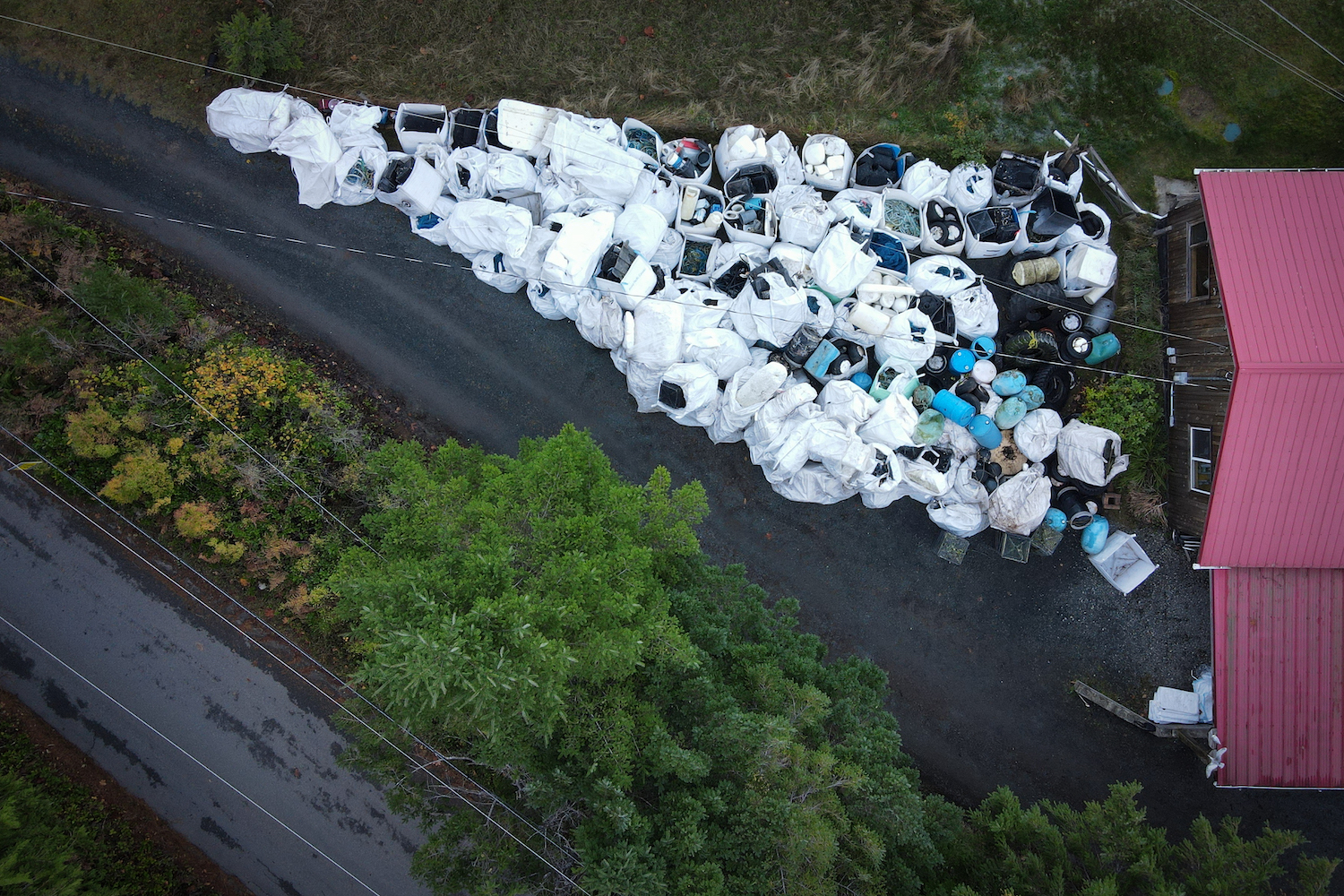 Discovery Islands Collected Debris