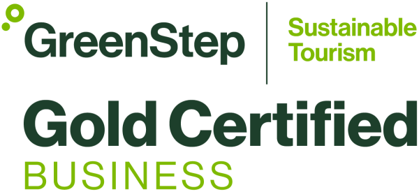 sustainable tourism logo Greenstep Gold Certified Business