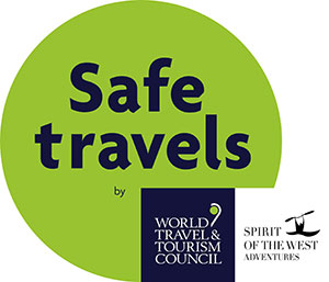 Safe Travels Stamp awarded by the World Travel & Tourism Council