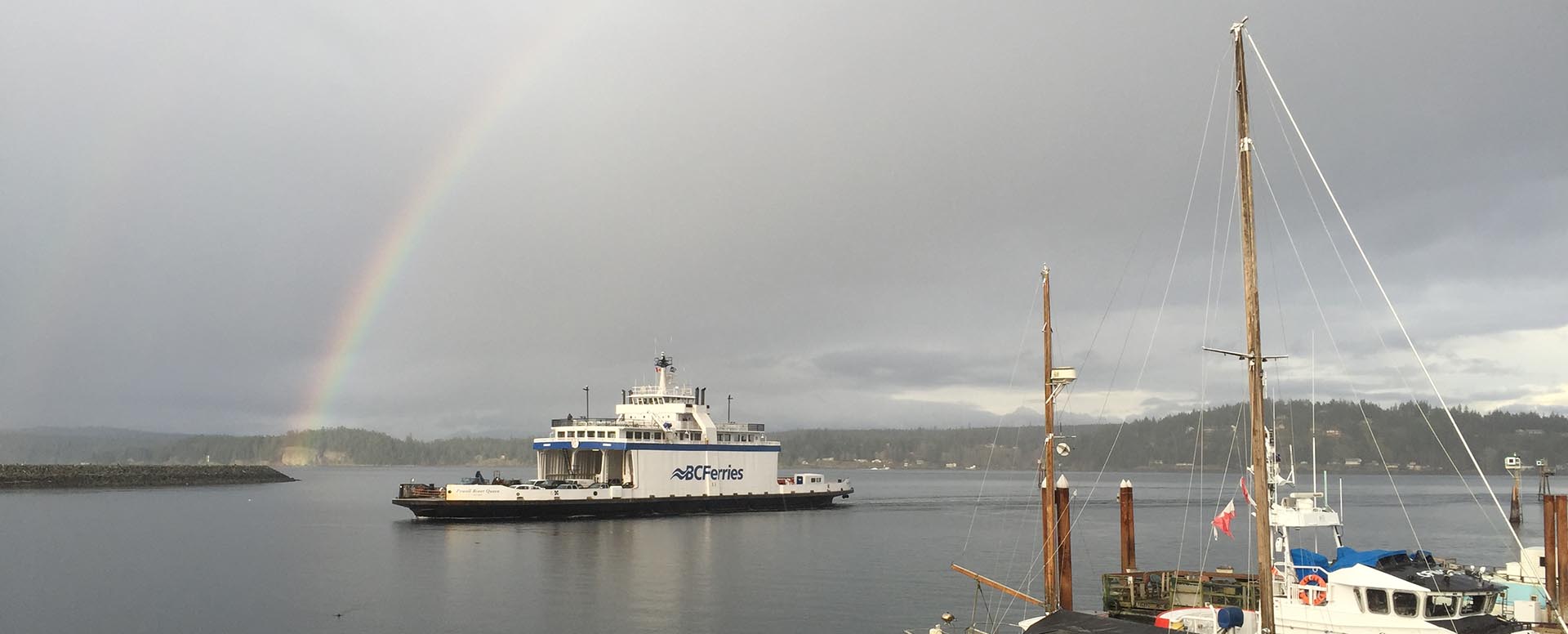 Getting here by Quadra ferry