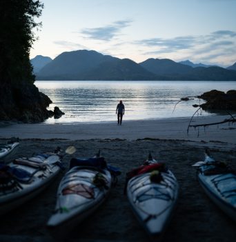 Kayaking trip beaches Vancouver Island
