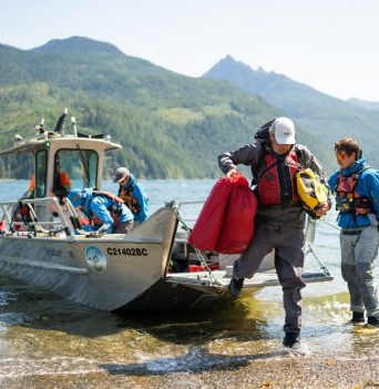 Water taxi into Nuchatlitz area