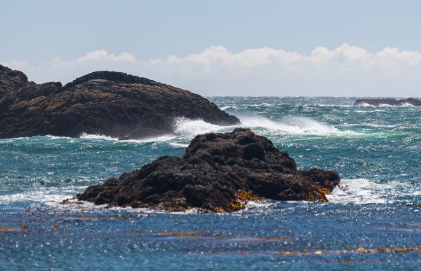 Sea spray on the west coast of Vancouver Island