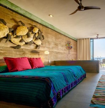 A room at Los Colibres Casitas where guests stay on their final night