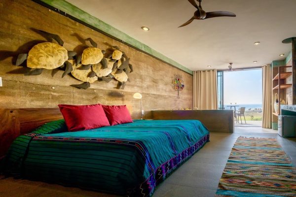 A room at Los Colibres Casitas where guests stay on their final night